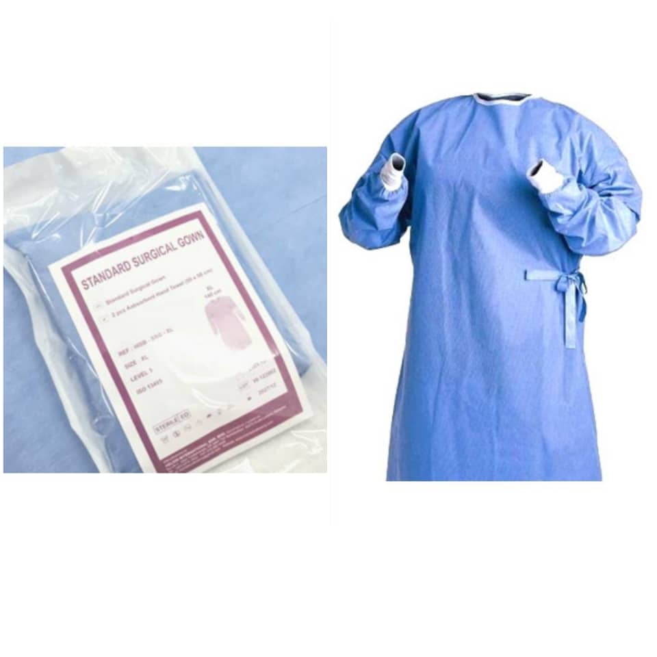 STERILE SURGICAL GOWN - STANDARD 45GSM M/L/XL